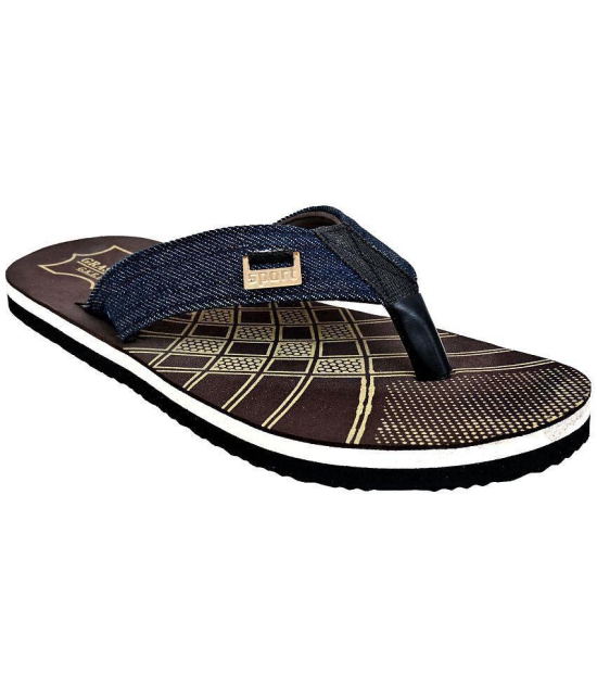 GRASS WALK - Brown Men's Thong Flip Flop - None