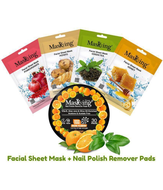 Masking - Natural Glow Facial Kit For All Skin Type ( Pack of 5 )