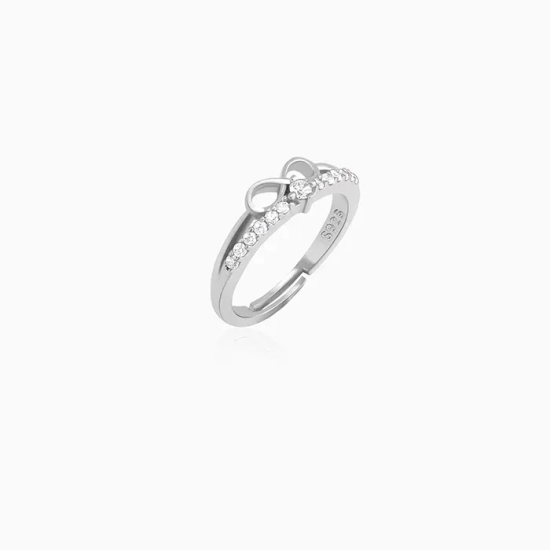 Silver Precious Heart Ring