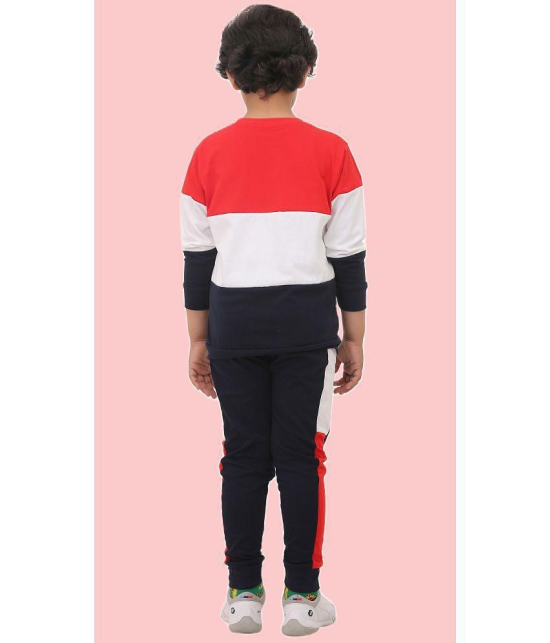 Rydho - Red Cotton Boys T-Shirt & Trackpants ( Pack of 1 ) - None