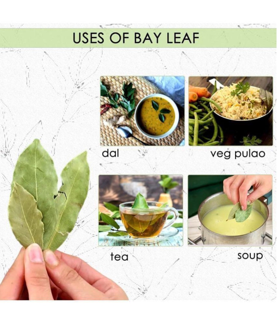 Hillpure Organic Bay Leaf, Tez Patta Dry Leaves 100 gm