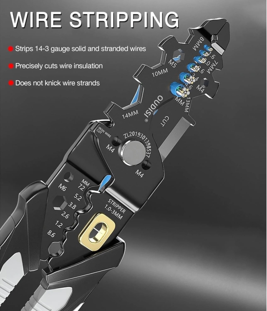 25 in 1 Wire Stripper Tool Wire Stripper and Cutter 25-in-1 Multifunctional Wire and Cable Stripping