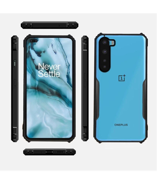 Case Vault Covers Shock Proof Case Compatible For Polycarbonate OnePlus Nord ( Pack of 1 ) - Transparent