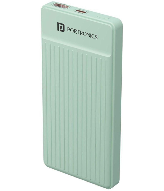 Portronics 10000 -mAh 22.5W Li-Polymer Power Bank - Green