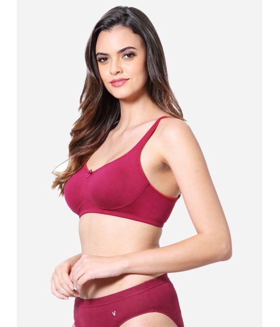 VStar - Red Cotton Blend Non Padded Women's Everyday Bra ( Pack of 1 ) - None