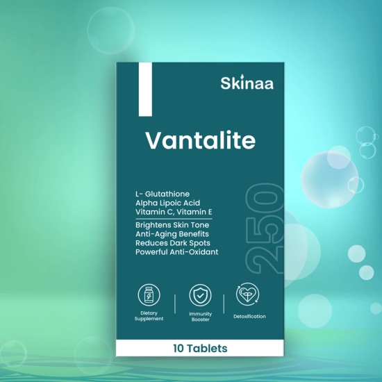 Skinaa Vantalite Tablet 250mg for Enhancing Skin Rejuvenation and Enhanced Brightening Pack of 10