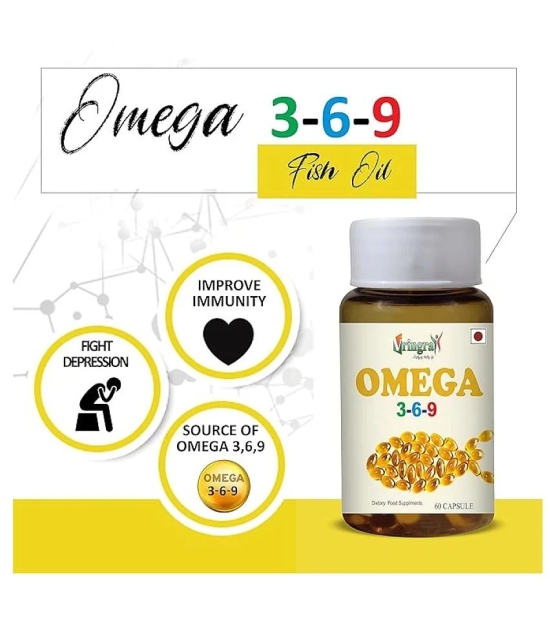 Vringra Fish Omega - Omega Fatty Acids Capsule ( Pack of 1 )