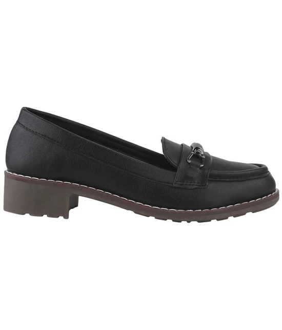 Shoetopia Black Womens Loafers - None