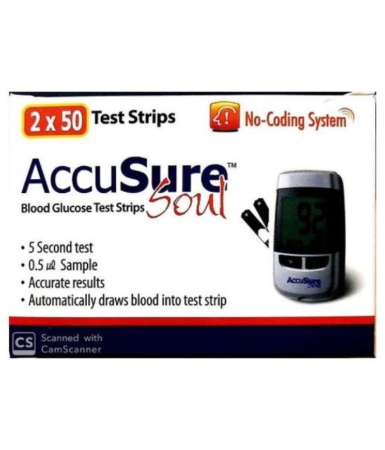 Accusure ACCUSURE SOUL 100 STRIPS Expiry March 2024