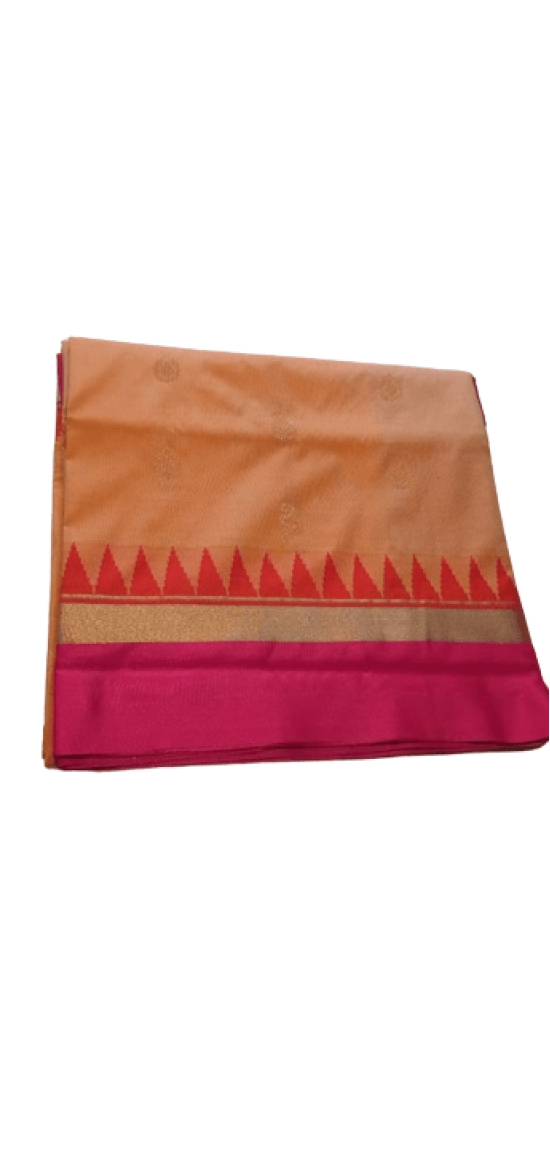 Silk Saree(Peach)