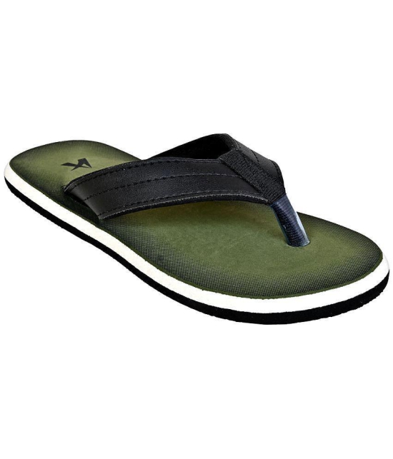 Altek - Olive Mens Thong Flip Flop - None