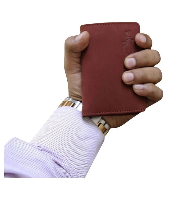 Style 98 Bi-Fold Red Card Holder - Red