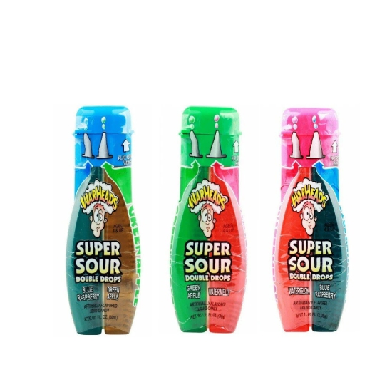 Warheads Super Sour Double Drop Candy Combo, 30 ml