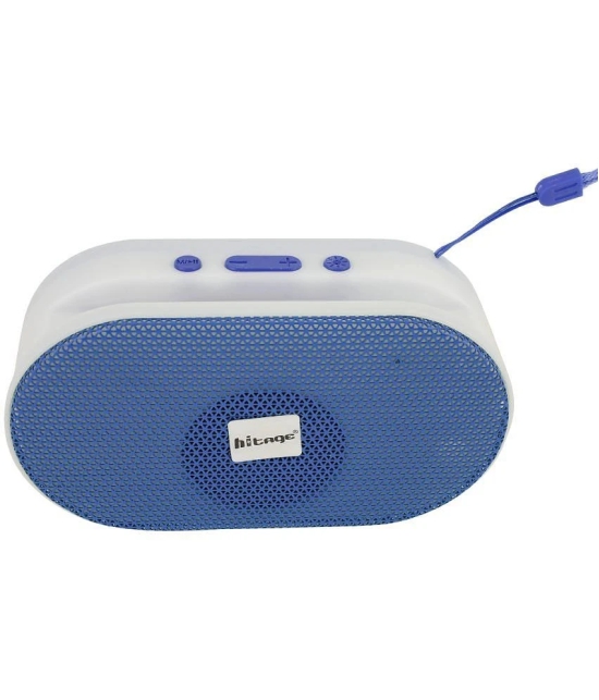 hitage BT-5.0 Crystal 5 W Bluetooth Speaker Bluetooth V 5.0 with USB,SD card Slot Playback Time 24 hrs Blue - Blue