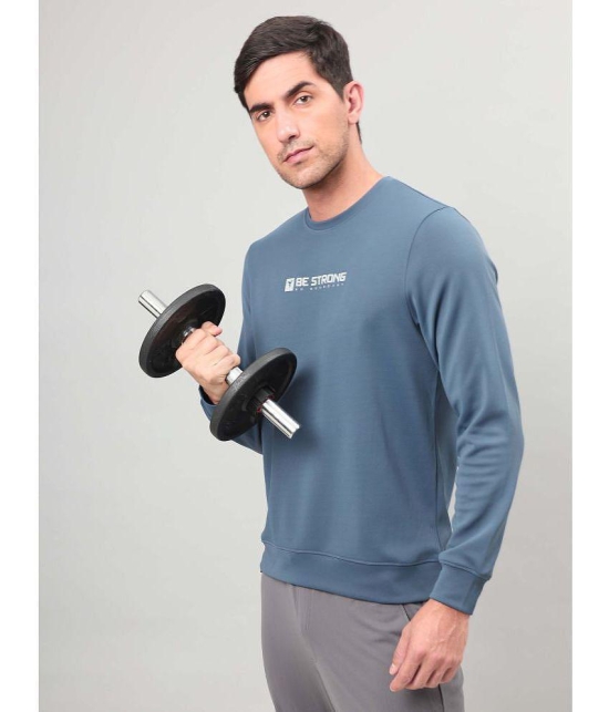 Technosport Teal Polyester Men's Running Sweatshirt ( Pack of 1 ) - M