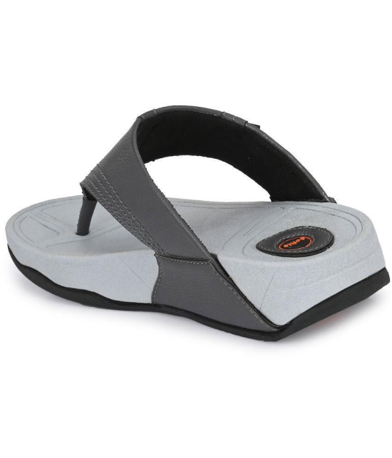 softio - Gray Mens Thong Flip Flop - None