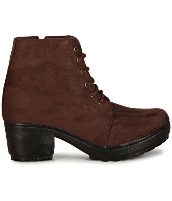 Saheb - Brown Women's Ankle Length Boots - None