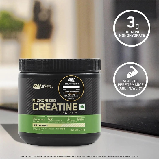 Optimum Nutrition (ON) Micronised Creatine Powder-250 G