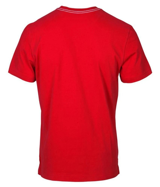 Huetrap Cotton Red Printed T-Shirt - XL