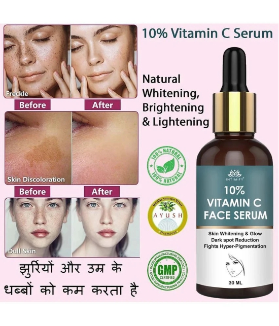 Intimify Face Serum, 10% Vitamin C Skin Toning Face Serum, Skin Brightening Serum, 30 Ml