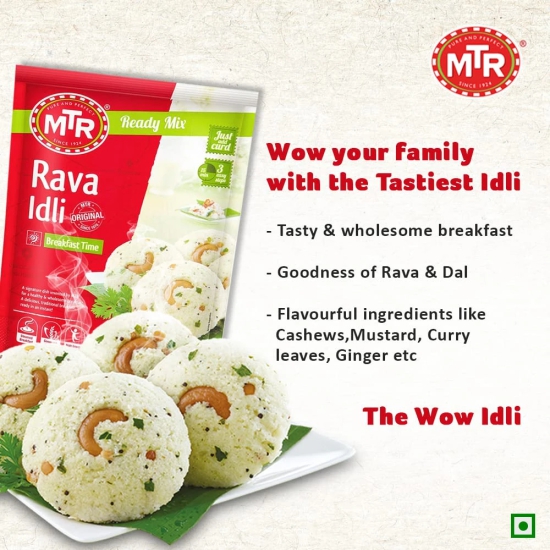 Mtr Rava Idli Mix, 500 Gm