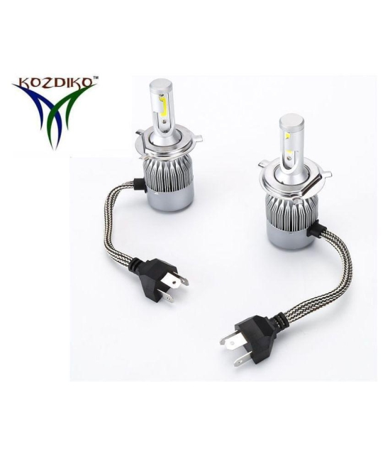 Kozdiko Bike C6 LED All in One Light Bulb 50W LED Car Headlight Conversion Kit for Cars 6000K (White) For Bajaj Pulsar 150 Ns