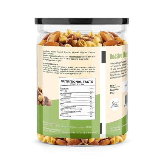 Zucchero Roasted Premium Mixed Nuts, Unsalted, 400g (California Almond, Cashew, Premium Peanuts, Pistachio) | Oil-Free Roasting | No Oil | No Salt | Slow baked Nuts