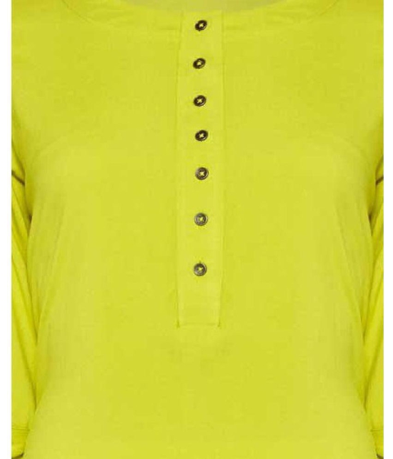 Pistaa - Lime Green Viscose Womens Asymmetrical Kurti ( Pack of 1 ) - None