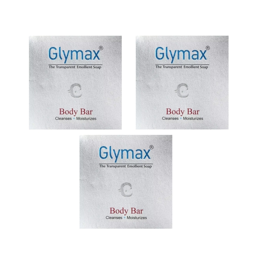 Glymax Transparent Emollient Soap 75gm,Pack of 3