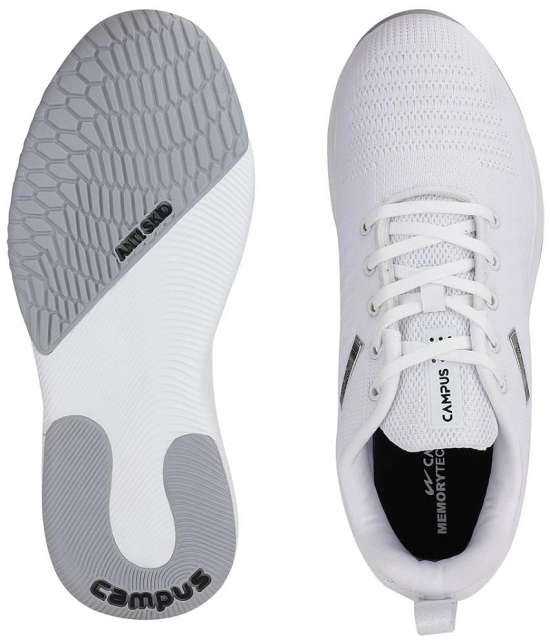 Campus - TOLL White Mens Sports Running Shoes - None