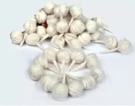 100 Count White Cotton Wicks for Oil Lamps - 6 Inches Long