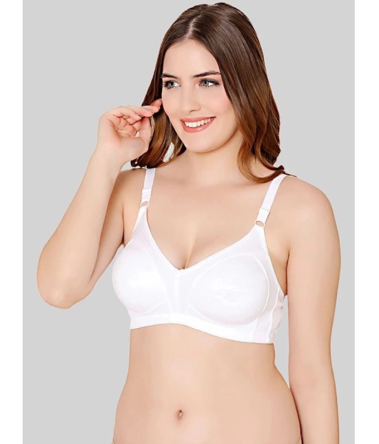 Bodycare White Cotton Blend Lightly Padded Womens Everyday Bra ( Pack of 1 ) - None