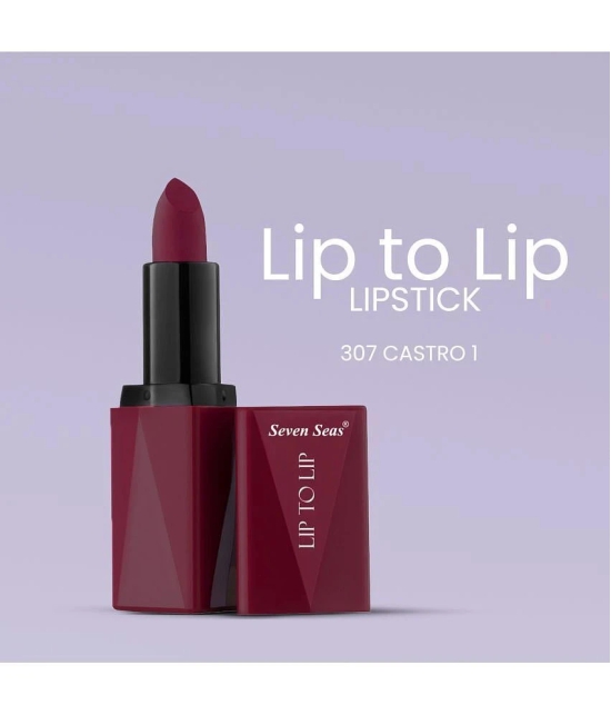 Seven Seas Lip To Lip Long Lasting Matte Lipstick With Smoke Eyes Revolving Kajal (pack Of 2 )