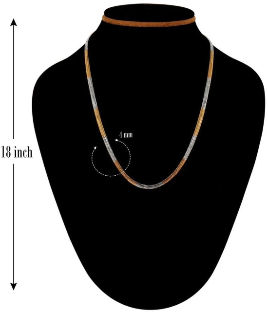 FASHION FRILL - Gold Plated Chain ( Pack of 1 ) - Golden