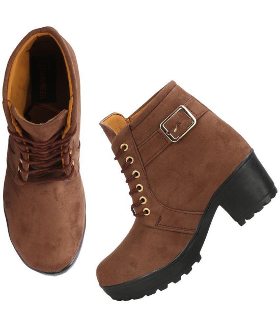 Commander - Brown Women''s Ankle Length Boots - None