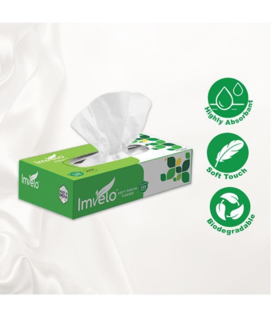 Imvelo - Paper Disposable Face Tissues ( Pack of 10 ) - 18 x 20 cm