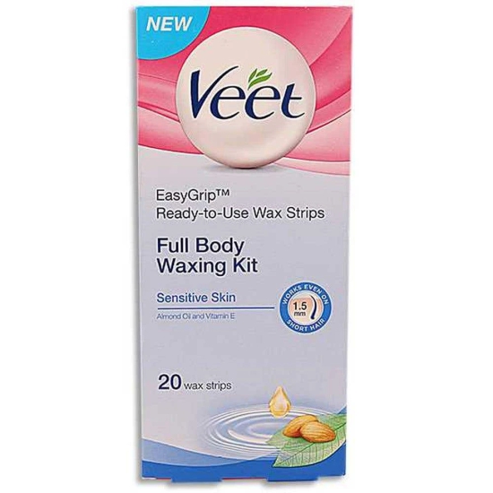 Veet Full Body Waxing Strip Sensitive Skin 20'S