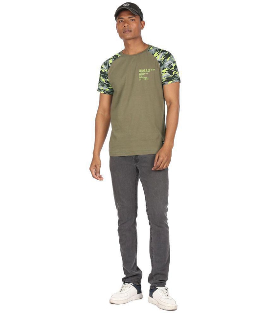 Colt - Cotton Blend Regular Fit Green Men's T-Shirt ( Pack of 1 ) - None