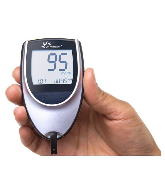 Dr Morepen Glucose Monitor BG-03- Free 25 Sugar Test Strips with 10 Lancets: Expiry: March 2024