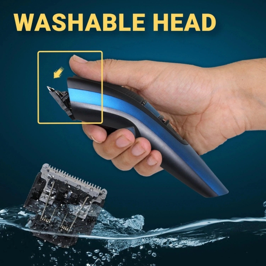 VGR V-052 Blue Hair Trimmer for Men  Professional Trimmer with Long Battery Life and Sharp Blades-VGR V-052 Blue Hair Trimmer for Men – Professional Trimmer with Long Battery Life and Sharp Blades