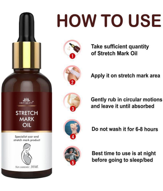 Intimify Stretch Mark Oil for Scars Stretch Mark Removal & Tone Shaping & Firming Oil 30 mL