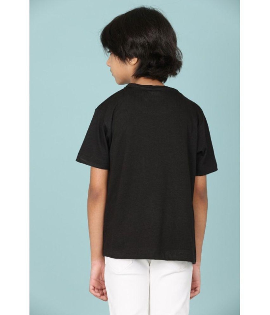 Rydho - Black Cotton Boy's T-Shirt ( Pack of 1 ) - None