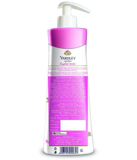 Yardley London - Daily Care Lotion For All Skin Type 350 ml ( Pack of 1 )