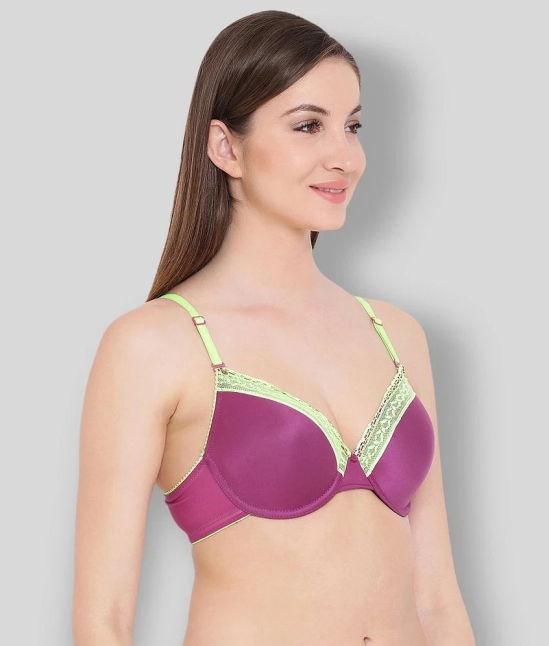 Clovia - Multicolor Polyester Lightly Padded Womens T-Shirt Bra ( Pack of 1 ) - 34D