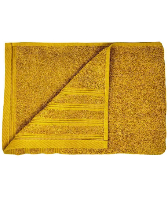 Gahoifab Single Cotton Bath Towel Mustard - Mustard