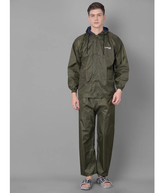 Dollar Green Polyester Mens Rain Suit ( Pack of 1 ) - XL