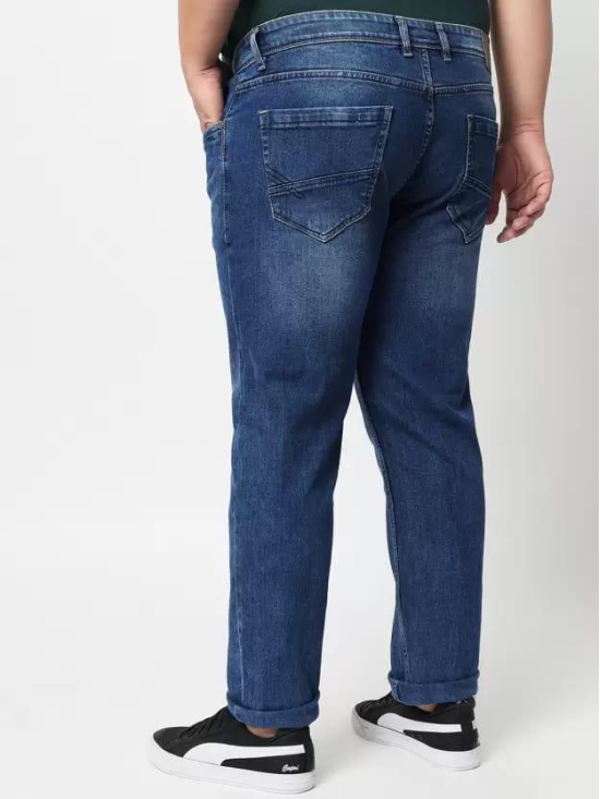 Men Slim Mid Rise Blue Jeans