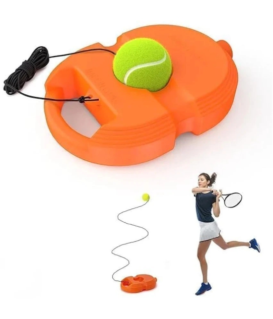 HORSE FIT Tennis Trainer Rebound Ball with String Solo Tennis Trainer Set Self Tennis Practice Ball with String Cricket Trainer Rebound Ball with Rope Fill Sand or Water (Multicolor) - One S