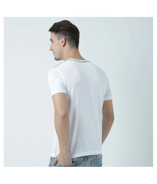 Huetrap cotton White Printed T-Shirt Single Pack - None