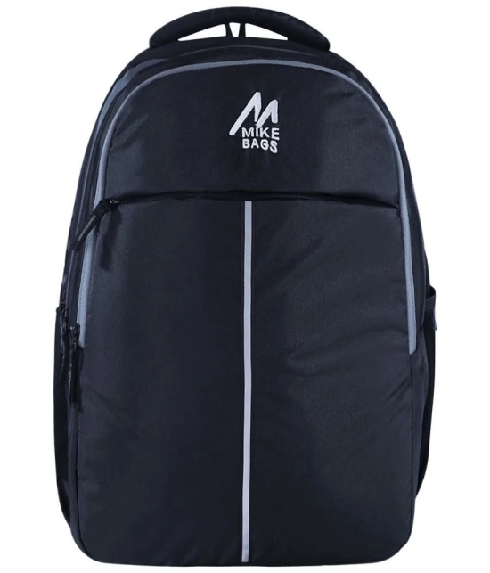 mikebags 37 Ltrs Black Polyester College Bag - Black